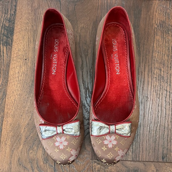 Louis Vuitton Cherry Blossom Ballet Flats Size 37 EU - Picture 2 of 13